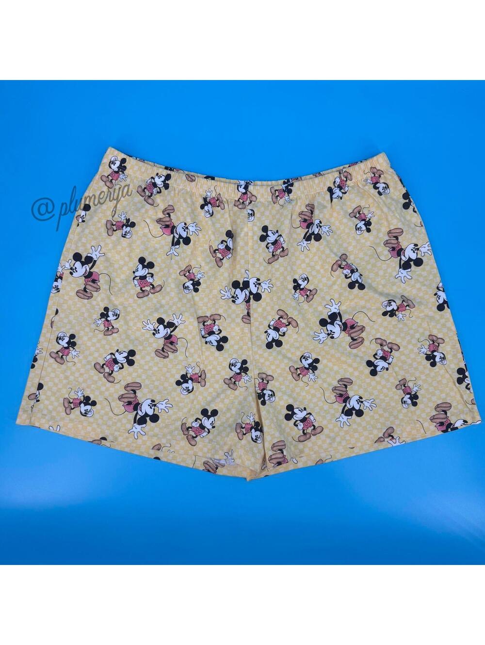 Disney Women's Vintage Y2K Plus Size Sleep Shorts Mickey Mouse Size XXXL NWT